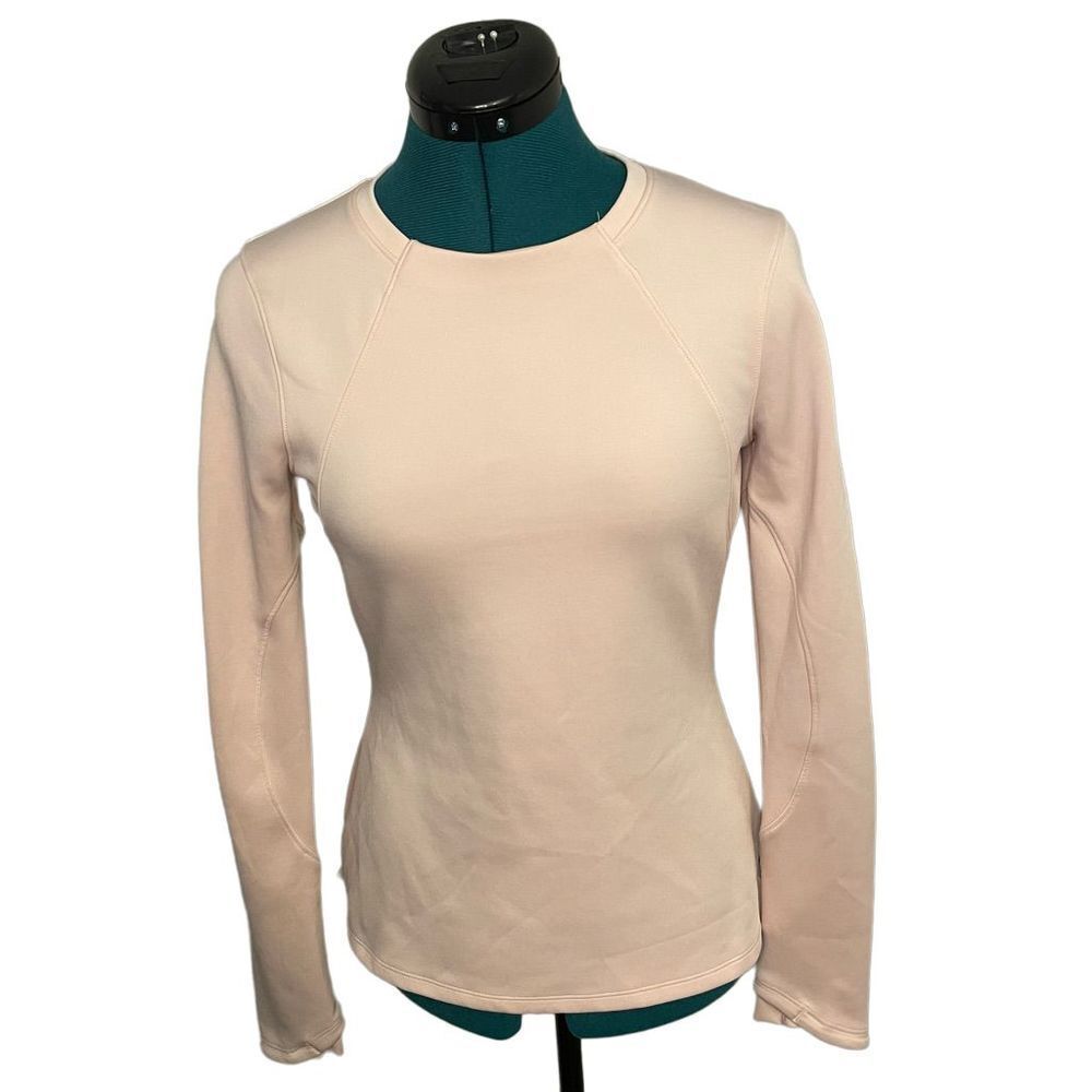 Under Armour Coldgear Women's Crew Neck Fitted Long Sleeve Size XS Baby Pink 136
